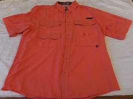 Men&#39;s Realtree Fisherman Shirt Salmon Color Size Large Super Soft $60 - $34.71