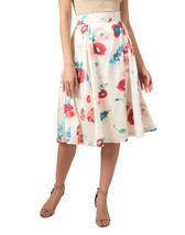 Frances Valentine shelley midi skirt in White/Multi - size S - £123.58 GBP