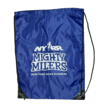 NYRR New York Road Runners Mighty Milers Blue drawstring Backpack - £15.57 GBP