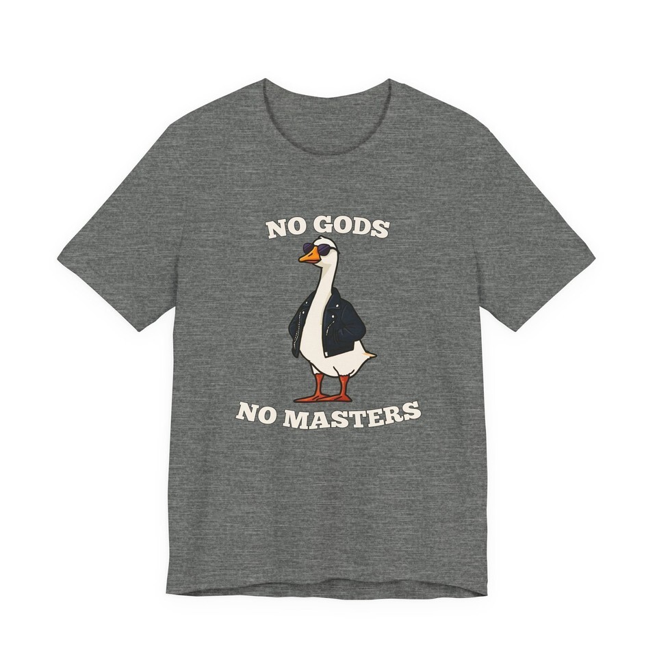 Rebellious Silly Goose, No Gods No Masters Shirt, Atheist shirt, Doom shirt Item image 11