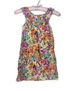 Old Navy Toddler Girls Floral Cotton Lined Dress Size 5T Watercolor Ruff... - £9.07 GBP