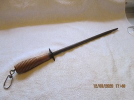 True-Edge sharpener/steel, vintage wooden handle, good condition - $30.00