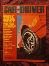 CAR and DRIVER June 1972 Tire Test Citroen SM Lotus Elan +2S 130 Toyota Carina - £10.32 GBP