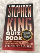 The Second Stephen King Quiz Book (Signet Paperback) By Stephen Spignesi... - £11.79 GBP