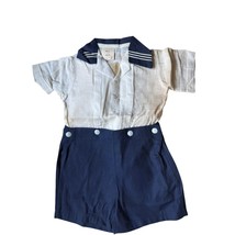Rare Vtg 40s Deadstock Boys Shorts Set - Blue White 3,4,6 American Picke... - $43.56