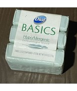 3 Bar Dial Basic Hypoallergenic 3.2oz Soap Bars Package Wear New Vintage - £35.83 GBP