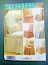 Simplicity 4094 Sewing Pattern Chair Slipcovers Christopher Lowell Collection UC - £3.02 GBP