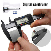 New Digital Caliper Electronic Gauge Carbon Fiber Vernier Micrometer Ruler 6Inch - £13.27 GBP