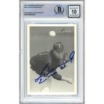 Livan Hernandez San Francisco Giants Autograph 2001 Bowman Heritage BGS ... - £101.68 GBP