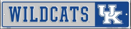 Kentucky Wildcats Licensed Embossed 18&quot; x 4&quot; Sign NEW! - £9.38 GBP