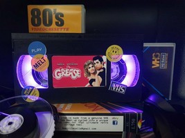 Retro VHS Lamp,Grease,Top Quality Amazing Gift For Any Movie Fan,Man Cave Ideas  - £15.07 GBP