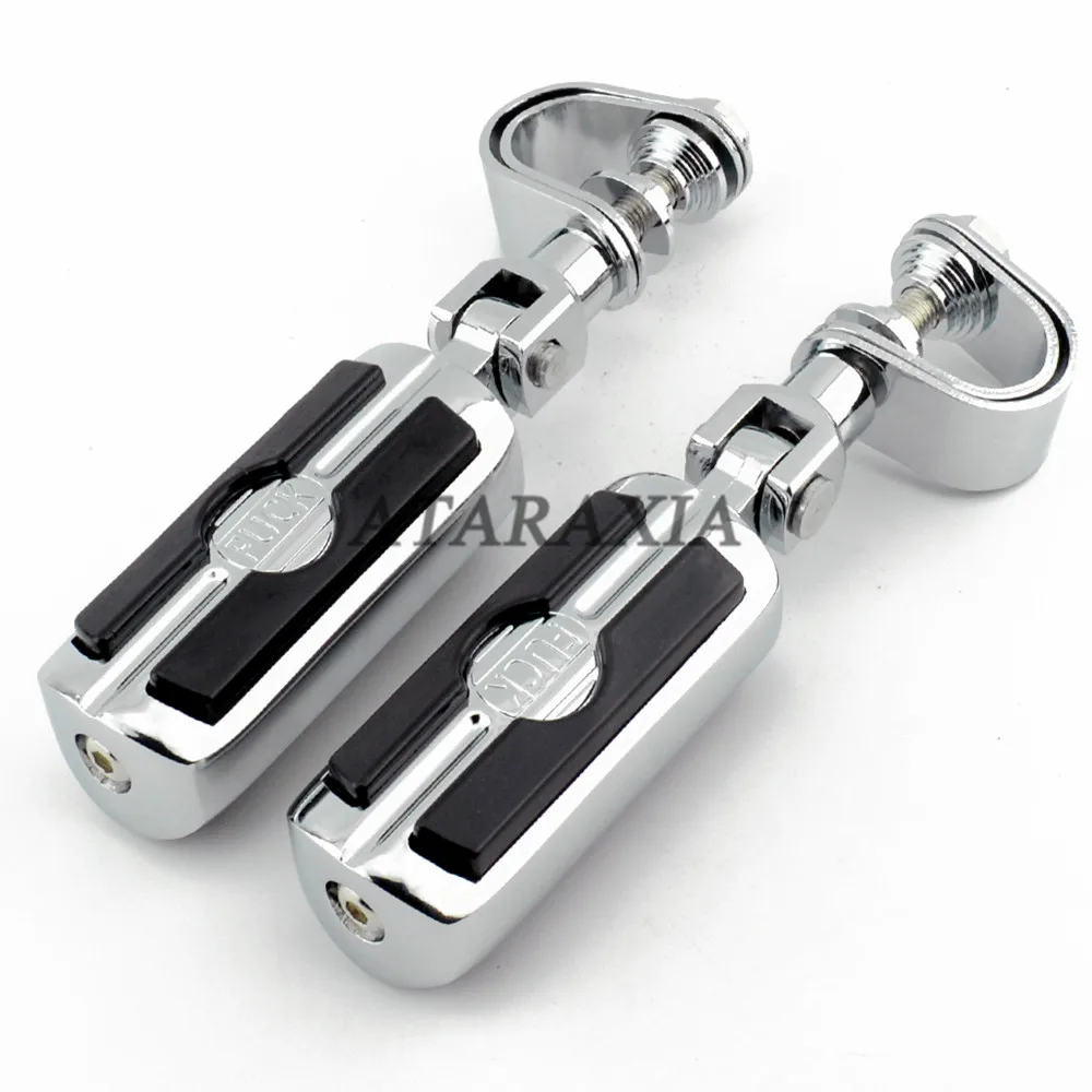 Motorcycle 1.25&quot; 32mm Highway Bar Foot Pegs Footrest Mount For Harley Sp... - $28.82+