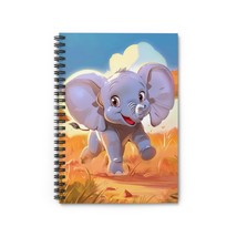 Happy Elephant Spiral Notebook | Ruled Line Journal | 118 pages - $19.99