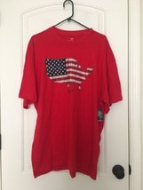  Faded Glory Men&#39;s Short Sleeve T-Shirt U.S. Patriotic Flag Theme Size 2... - $31.04