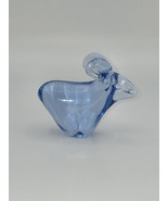 RFB Sweden Art Glass Blue Ram Figurine 3&quot; - $758.21 MXN