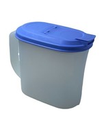 Tupperware Slimline Sheer 1 Qt Pitcher 2189 A-1 W/ Country Blue Lid - £6.65 GBP