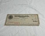 R.F. Strickland Co Merchants Check Concord Banking KG JD - £9.35 GBP