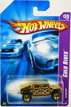 Hot Wheels Gold Rides Series #3 Humvee Gold On Card #2007-55 Collectible Collect - £10.95 GBP