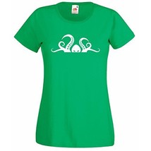 Womens T-Shirt Scary Octopus Head Tentacle, Sea Creature Shirts, Animal ... - £19.55 GBP