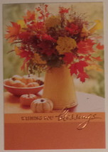 Greeting Thanksgiving Card &quot;Wishing you Blessings&quot; - $1.50