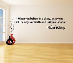 ( 79&#39;&#39; x 20&#39;&#39; ) Vinyl Wall Decal When you believe in a Thing / Believe in it ... - £33.02 GBP