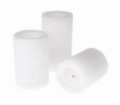 Flameless Wax Pillar Candles Set of three Ivory ON SALE and BATTERIES Included - £32.23 GBP