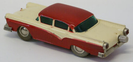 Vtg Schuco #1045 Wind-up Micro Racer Ford Custom 300 Toy Car Red/Cream - £131.89 GBP