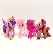 My Little Pony Lot of 4 Mini Figurines 2 Gem 2 Regular 2010s MLP - £19.35 GBP