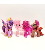 My Little Pony Lot of 4 Mini Figurines 2 Gem 2 Regular 2010s MLP - £19.34 GBP