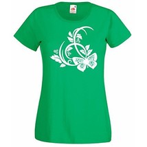 Womens T-Shirt Beautiful Butterfly, Butterflies Shirt, Nature Abstract Tshirt - $24.49