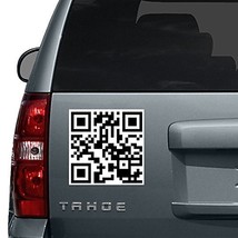 (39&#39;&#39; x 39&#39;&#39;) Custom Personalized QR Code Vinyl Decal with Two colors and Bac... - £63.18 GBP