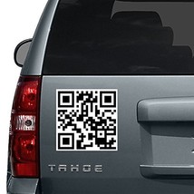 (55'' x 55'') Custom Personalized QR Code Vinyl Decal with Two colors and Bac... - £119.29 GBP