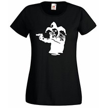 Womens T-Shirt Banksy Street Art Graffiti, Joker Clown &amp; Pistols, Jester Tshirts - £19.57 GBP