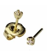 Studex System 75 ear piercing studs instrument cubic 24k gold plate 3mm ... - €41,64 EUR