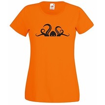 Womens T-Shirt Scary Octopus Head Tentacle, Sea Creature Shirts, Animal ... - £19.15 GBP