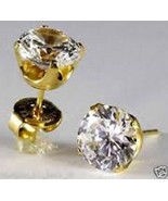 Studex System 75 ear piercing studs instrument cubic 24k gold plate 4mm ... - €45,89 EUR