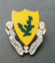 US Army 12th Cavalry Regiment Lapel Pin Badge 1 inch Semper Paratus - £4.57 GBP