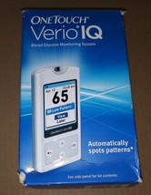 OneTouch Verio IQ diabetic testing meter plus accessories - $49.99