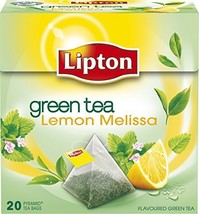 Lipton - GREEN TEA LEMON MELISSA - 20 count box (Pack 8 boxes = 160 coun... - $38.93
