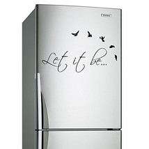 ( 24'' x 12'') Vinyl Wall Decal Quote Let It Be with Birds by The Beatles / T... - £15.27 GBP