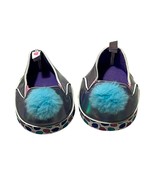 Build-A-Bear Workshop Iridescent Shoes W/ Blue Pom-Poms &amp; Paw Print Sole... - $10.50 CAD
