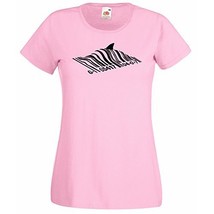 Womens Banksy Street Art Graffiti T-Shirt Design; Barcode Fish Shark Tshirt - £18.39 GBP