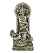 Greek Goddess Medusa With Hair Of Snakes And Serpent Tail By Altar Figurine - $37.99