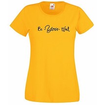 Womens T-Shirt Quote Be*You*tiful Design, Inspirational Text Beautiful Tshirt - £19.57 GBP