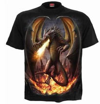 spiral direct draco unleashed dragon mens t shirt gothic new short sleeve - £20.73 GBP