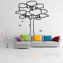 ( 47&#39;&#39; x 46&#39;&#39;) Vinyl Wall Decal Large Tree with Branches &amp; Leaves / Natu... - £47.45 GBP