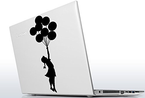 Primary image for ( 5'' x 12'') Banksy Vinyl Wall Decal Escapism Stunning Girl with Balloons / ...