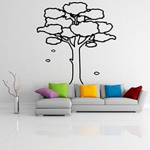 ( 55'' x 54'') Vinyl Wall Decal Large Tree with Branches & Leaves / Nature Ar... - $77.38