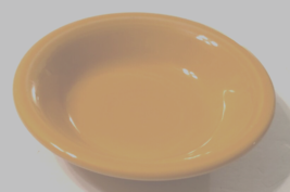 Fiesta Yellow Orange HLC USA Vintage 80s Ware Fruit Dessert Bowl Retired 5 1/4&quot; - £6.67 GBP