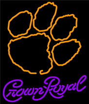 Crown royal clemson university tiger neon sign 16  x 16  thumb200